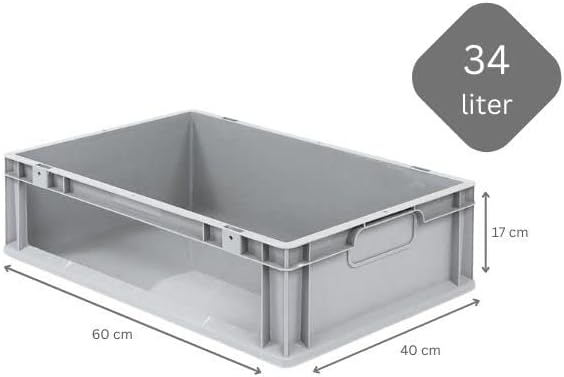 SparSet 10x Eurobox NextGen Store | HxBxT 17x40x60cm | 34 Liter | Seite offen | Eurobehälter, Transp