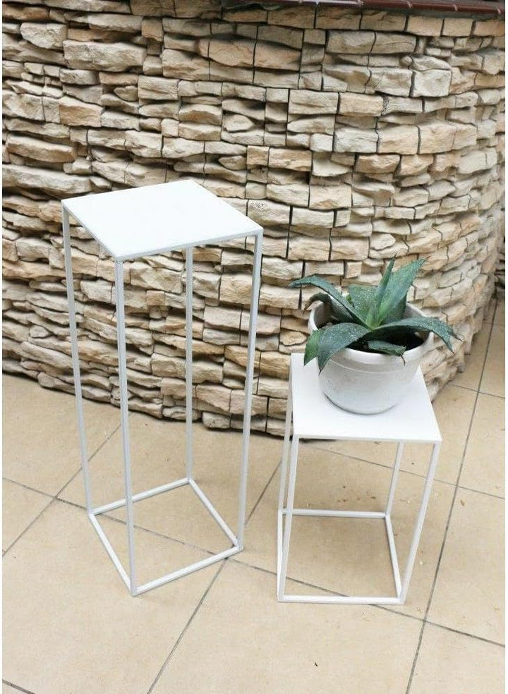 Loft Modern Metall Pflanzenständer Blumenständer 70 cm Weiss