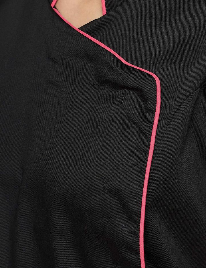 Portwest Herren Tunika Damen kittel, Schwarz (Black/Pink), M EU