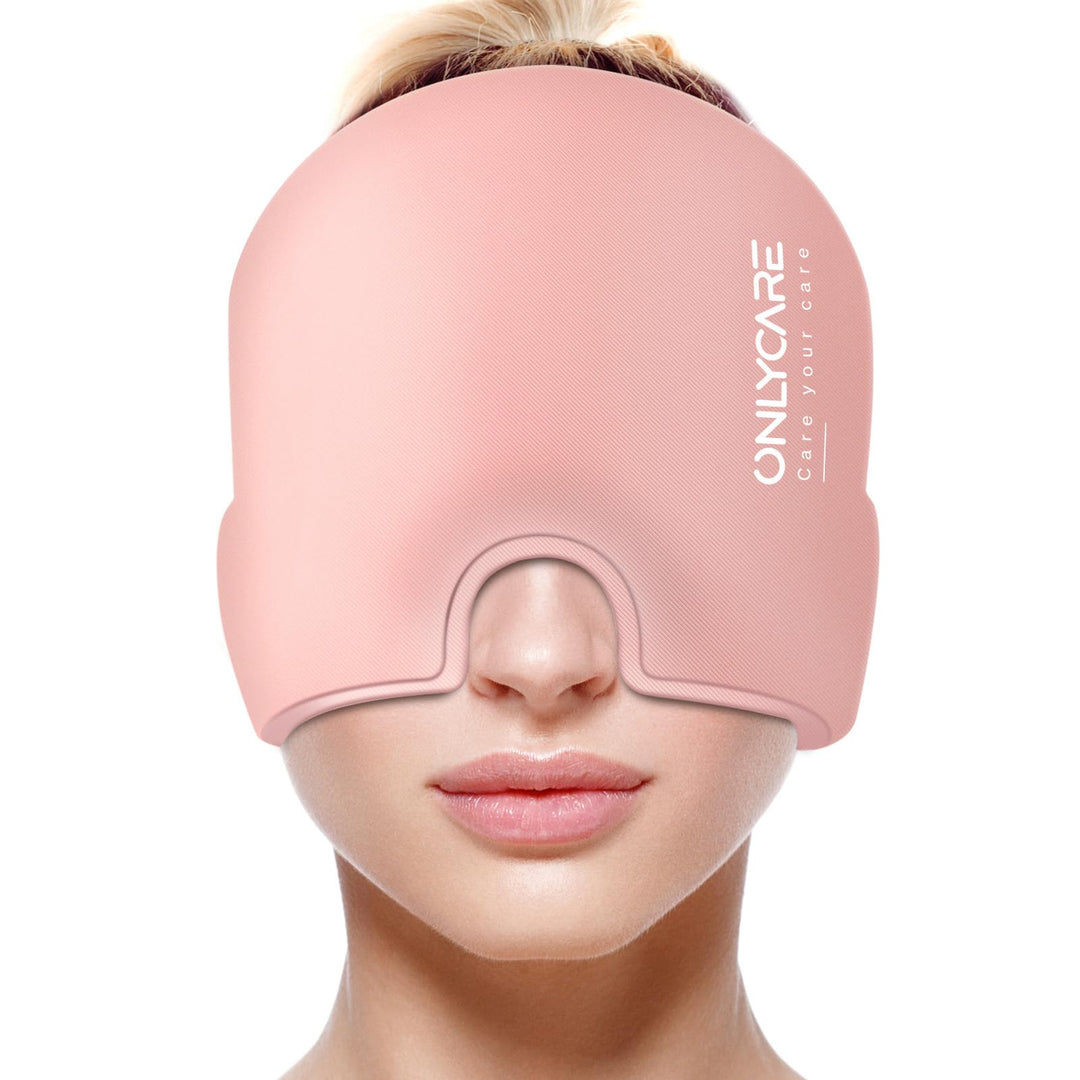ONLYCARE Mütze Migräne Relief Cap, Headache Relief Hat Kühlmaske Kühlmütze Kopfschmerzen Maske Kühlh
