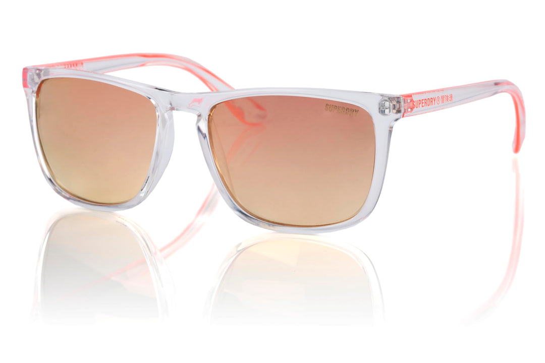 Superdry Shockwave Sunglasses - Coral/Crystal