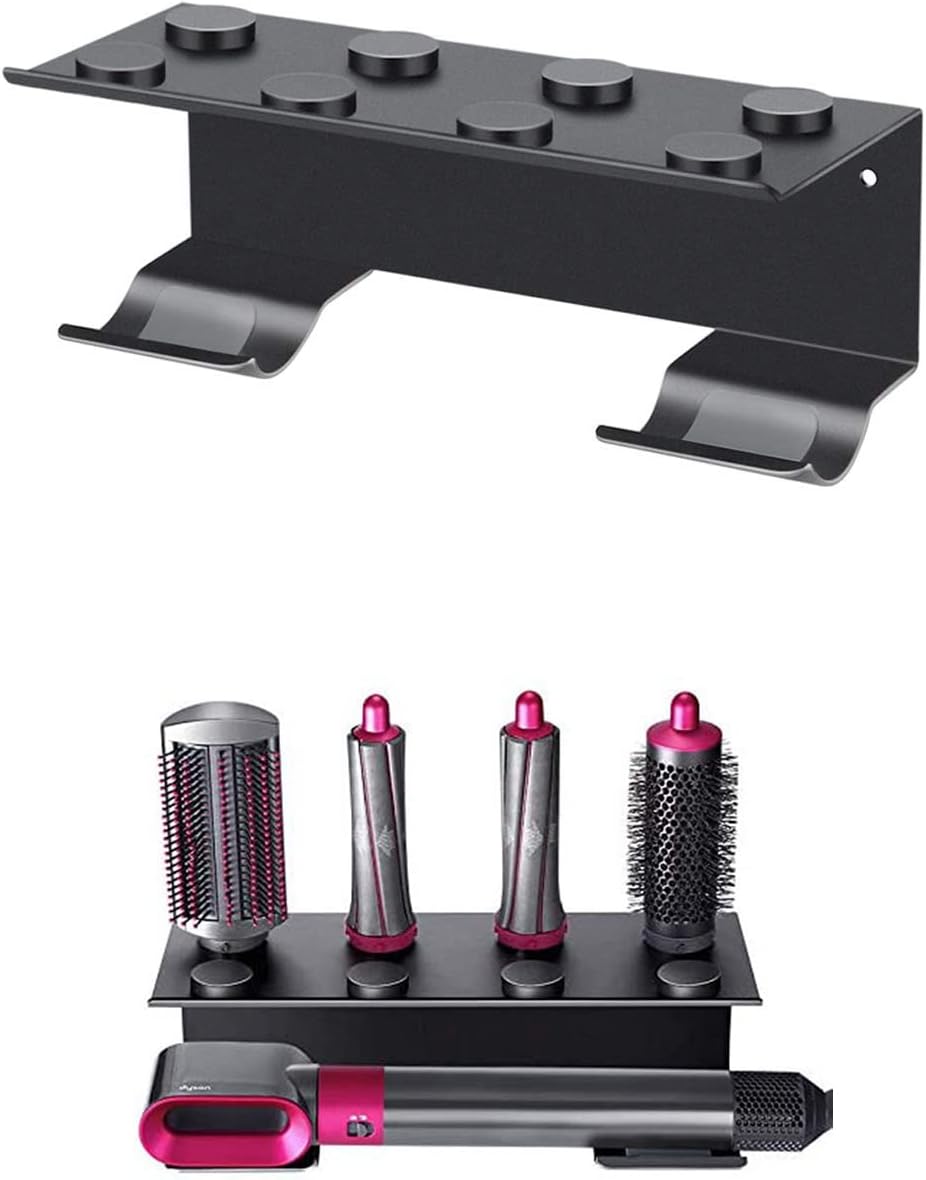 BUBM Halterung für Dyson Airwrap Styler Complete, Aluminium Wandhalterung Ständer Badezimmer Aufbewa