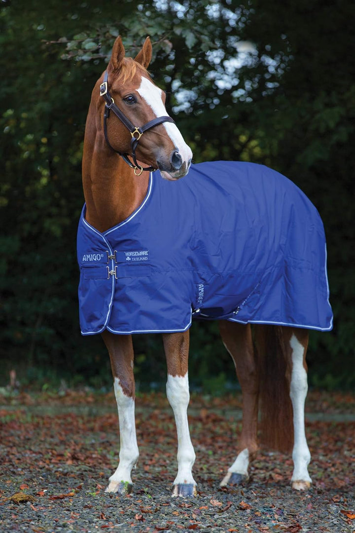 Horseware Amigo Hero 900 T/O Med 200g Turnout Decke wasserdicht Atlantic Blue/AB Ivory 115 cm / 5`6,