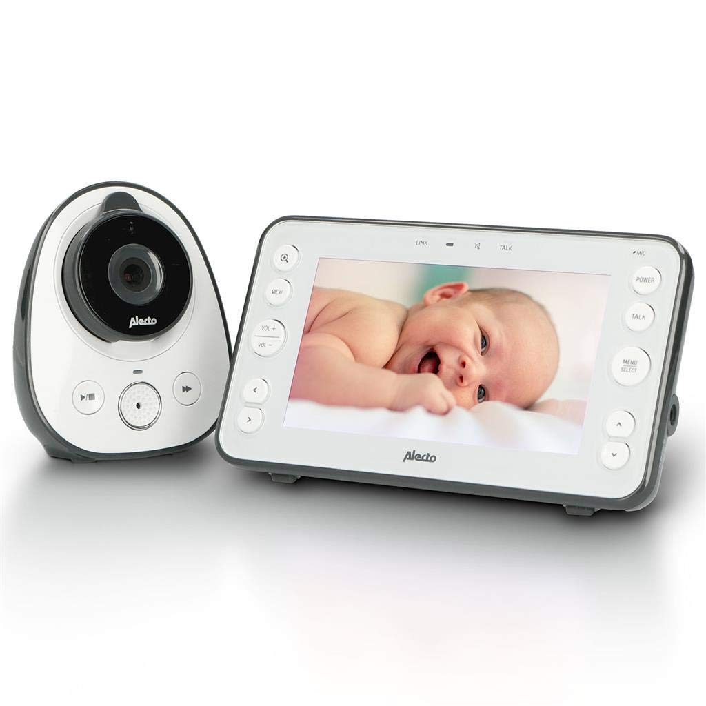 Alecto DVM-150 - Babyphone mit Kamera und 5" Farbdisplay, Weiss