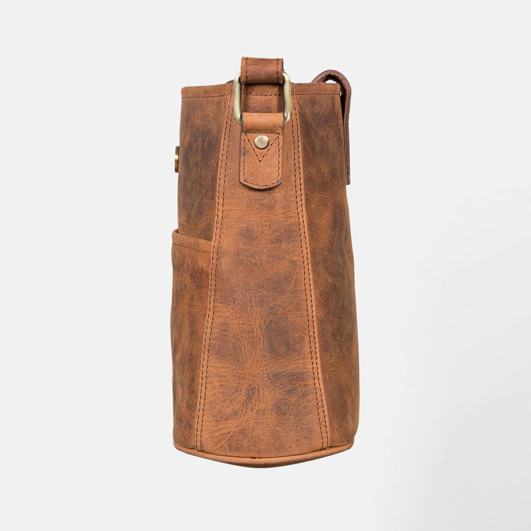 LEABAGS Leder Handtasche Damen I Premium Echtleder Umhängetasche I Damen Schultertasche I Damentasch