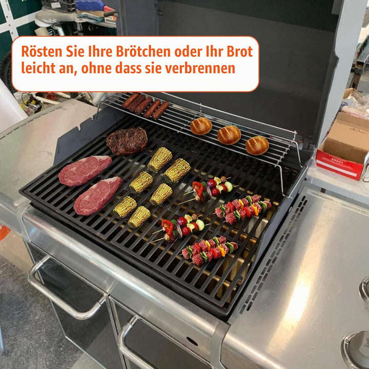Denmay 65054 67,9CM Edelstahl Warmhalterost für Weber Genesis 300 Series E320 E330 S310 S320 S330 (2