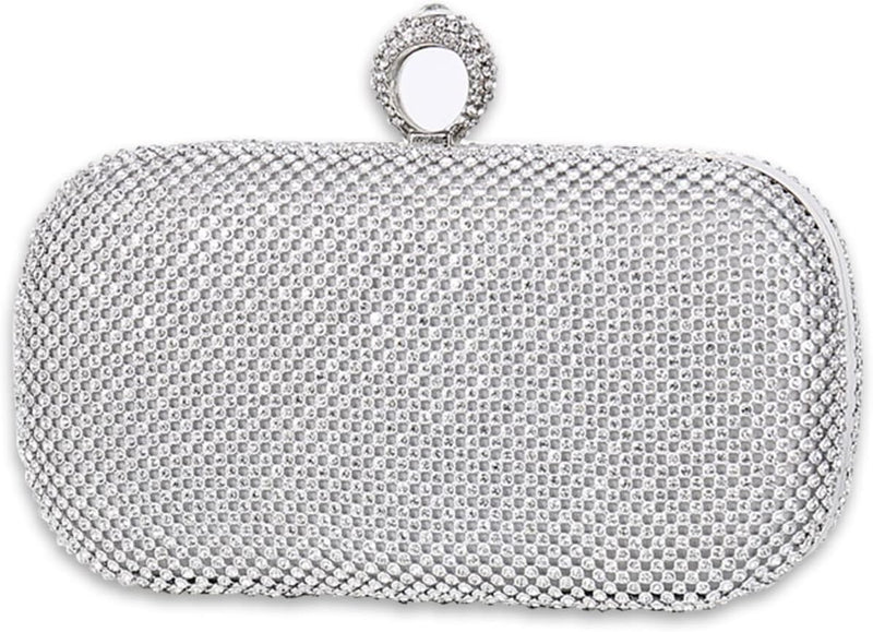 CORIOS Damen Abendtasche Strass Handtasche Damen Glitzer Clutch Strasssteine Schultertasche Braut Ha