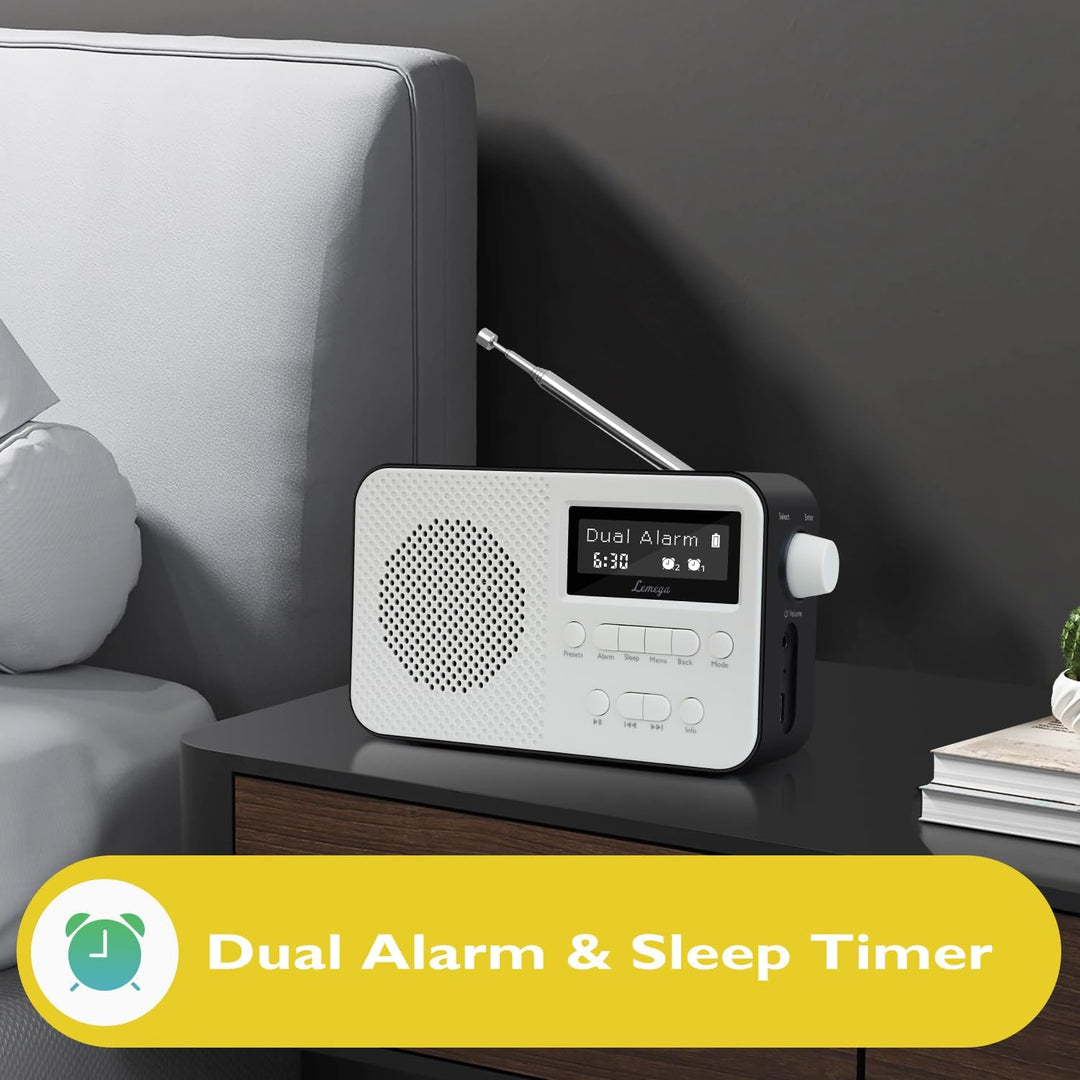 LEMEGA PR2 Tragbares DAB/DAB+ und FM Digitalradio,kompaktes Taschendesign,persönliches Taschen DAB R