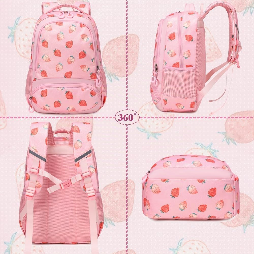 Schulrucksack Kinder Mädchen Grundschule Schultaschen Sets für Mädchen Kinderrucksack Daypack Gross