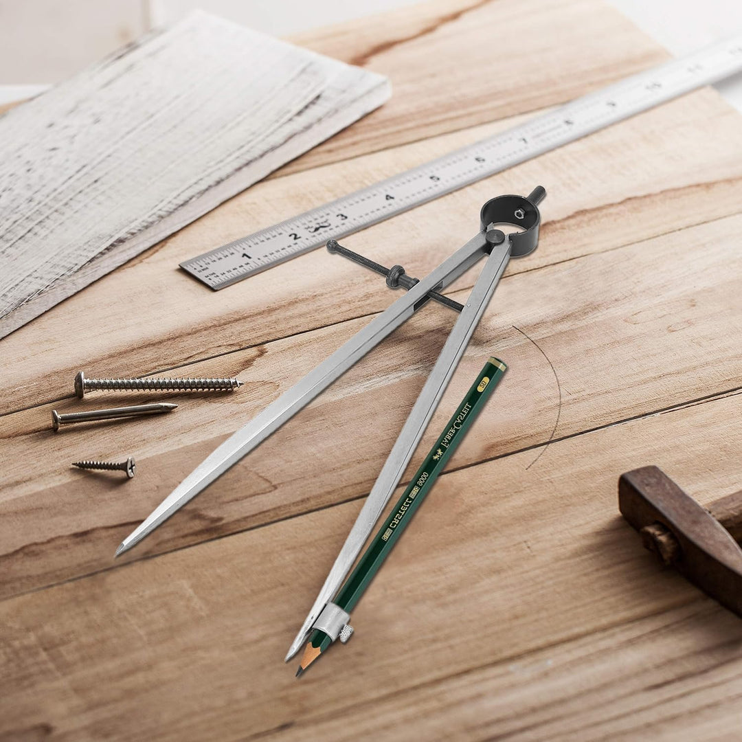 Flügelteiler, Linienpositionsschreiber Zeichenkompasse Handwerk Drehwerkzeug Zeichenkompass 100 mm 1