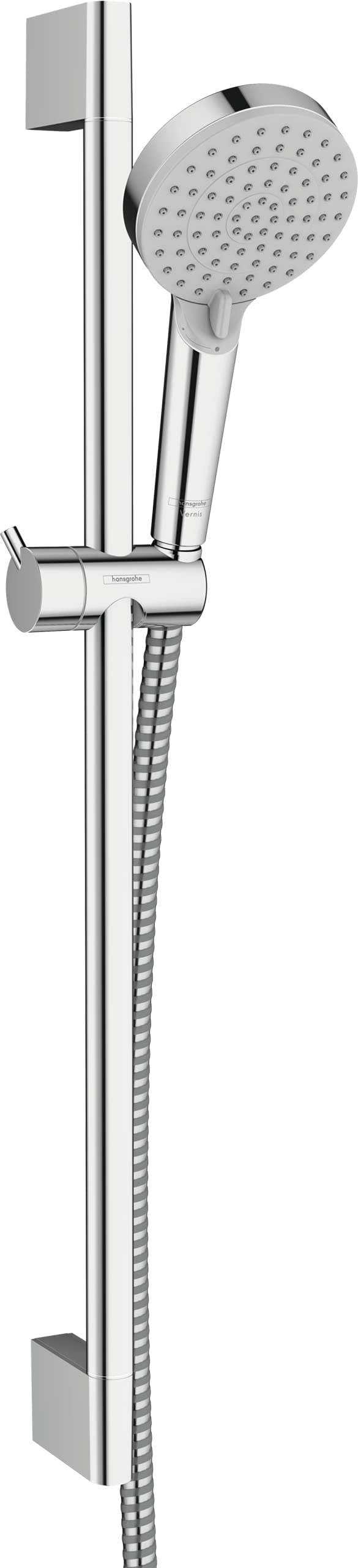 hansgrohe Duschset Vernis Blend, Duschkopf mit Duschschlauch und Duschstange 0,65m, Handbrause mit 2