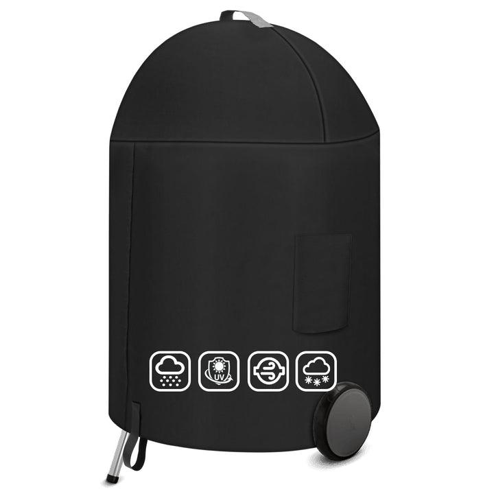 Grillabdeckung für Weber 57CM Premium Holzkohlegrills, 600D Oxford Abdeckhaube für Kugelgrill Abdeck