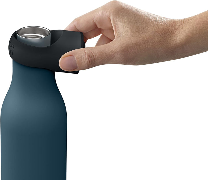Joseph Joseph Refill Reuse Repeat Reisebecher mit 500 ml Schlaufen, 2-teilig, Blau Blau 500 ml + 340