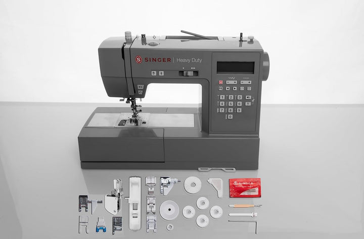 Singer Heavy Duty 6705C: Professionelle elektronische Nähmaschine mit 129 Stichen und 411 Anwendunge
