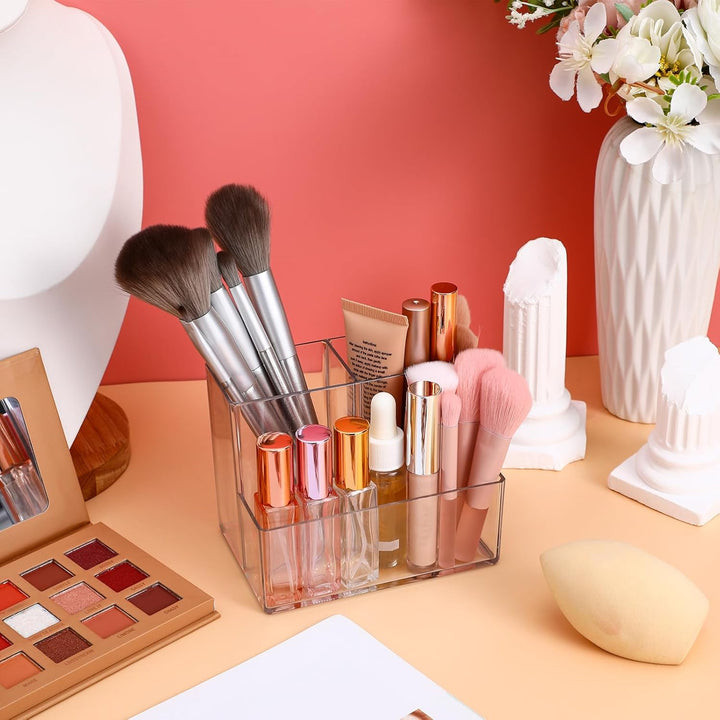 Desktop Kosmetikpinselhalter Clarity Organizer Make-up Pinsel Organizer Klar Stift Becher Schreibtis