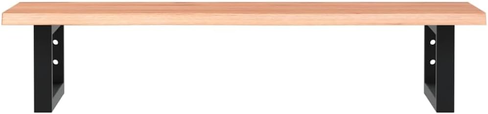 vidaXL Waschtischplatte mit Halterung, Holzplatte Waschtischkonsole Wandmontage, Waschbeckenplatte W