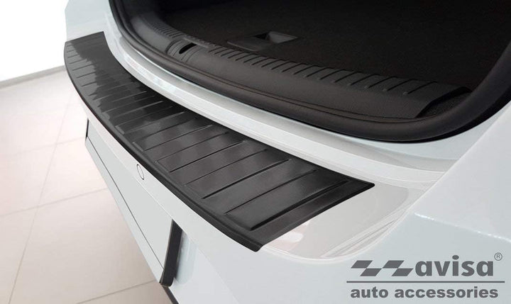 Avisa Schwarz Edelstahl Heckstossstangenschutz kompatibel mit Seat Leon Sportstourer inkl. FR / Cupr