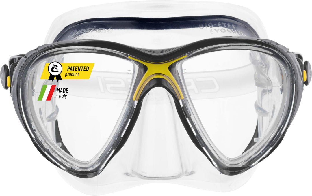 Cressi Big Eyes Evolution - Revolutionäre Erwachsene Tauchmasken Big Eyes Evolution High Quality Mas