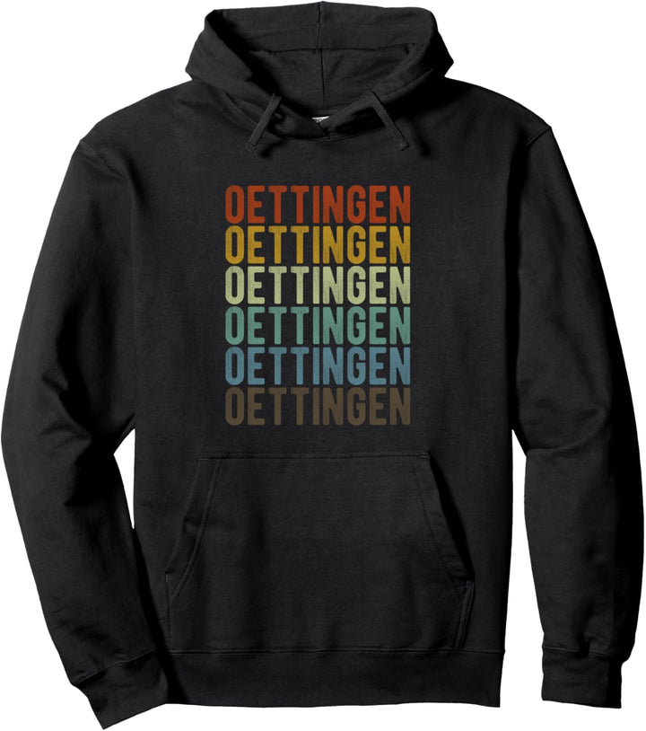 Oettingen Stadt Retro Vintage Pullover Hoodie