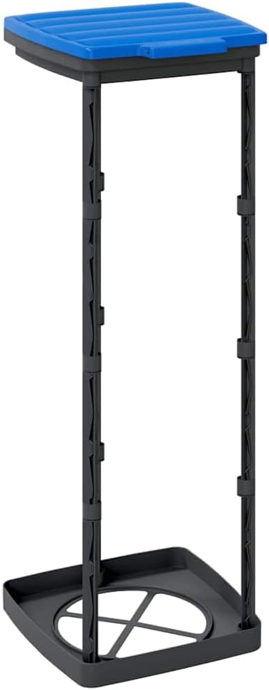 vidaXL Müllsackständer 2 STK., Müllsackhalter mit Deckel, Mülltütenhalter für Küche Garten Garage, M