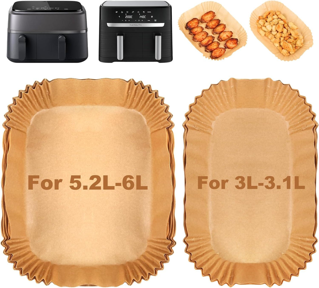 BYKITCHEN Heissluftfritteuse Zubehör für Tefal 5,2/3,1 L Dual Easy Fry, Philips Dual Basket Airfryer
