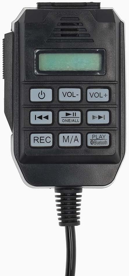 Megaphon - Maximale Reichweite: 1500 m - max. Lautstärke-Regler: 120 dB - Abnehmbares Mikrofon - Ein