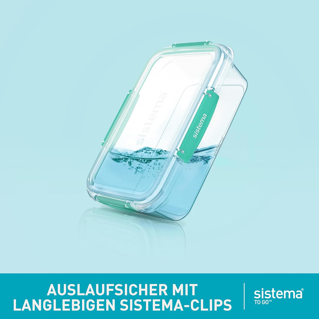 Sistema TO GO Stax auslaufsichere Lebensmittelaufbewahrungsbehälter | luftdichte und stapelbare Fris