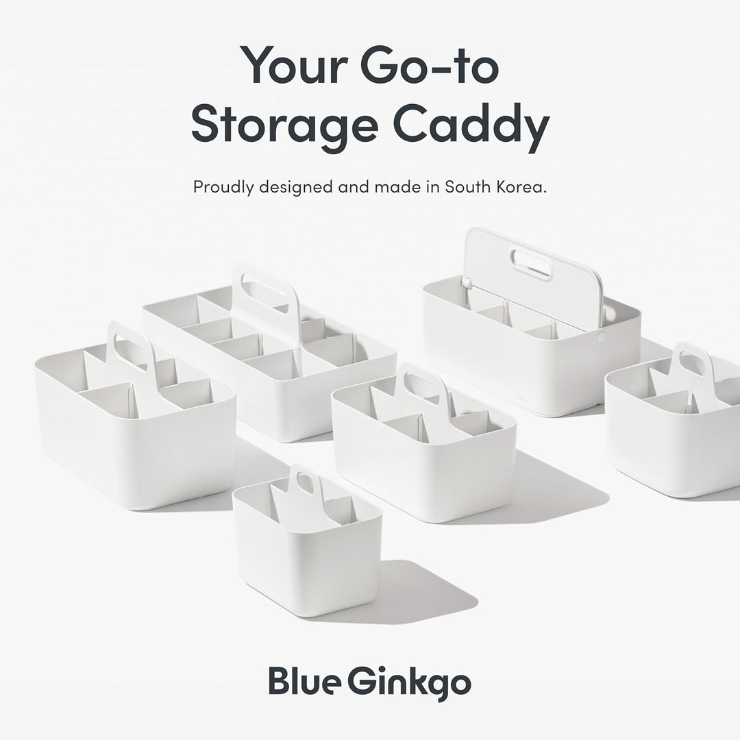 BLUE GINKGO Stapelbarer Organizer-Caddy – Tragbare Aufbewahrung aus Korea für Bad, Büro, Bastel- ode