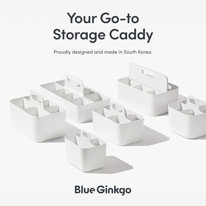 BLUE GINKGO Stapelbarer Organizer-Caddy – Tragbare Aufbewahrung aus Korea für Bad, Büro, Bastel- ode