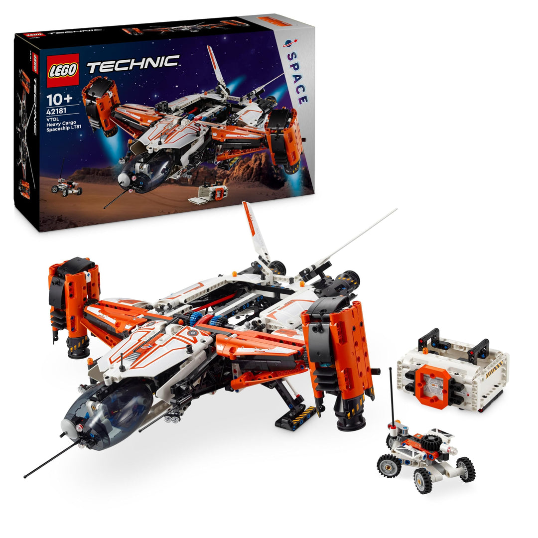 LEGO Technic VTOL-Schwerlastraumfrachter LT81, Space Bauset, Weltraum-Spielzeug, Raumschiff, Spielse
