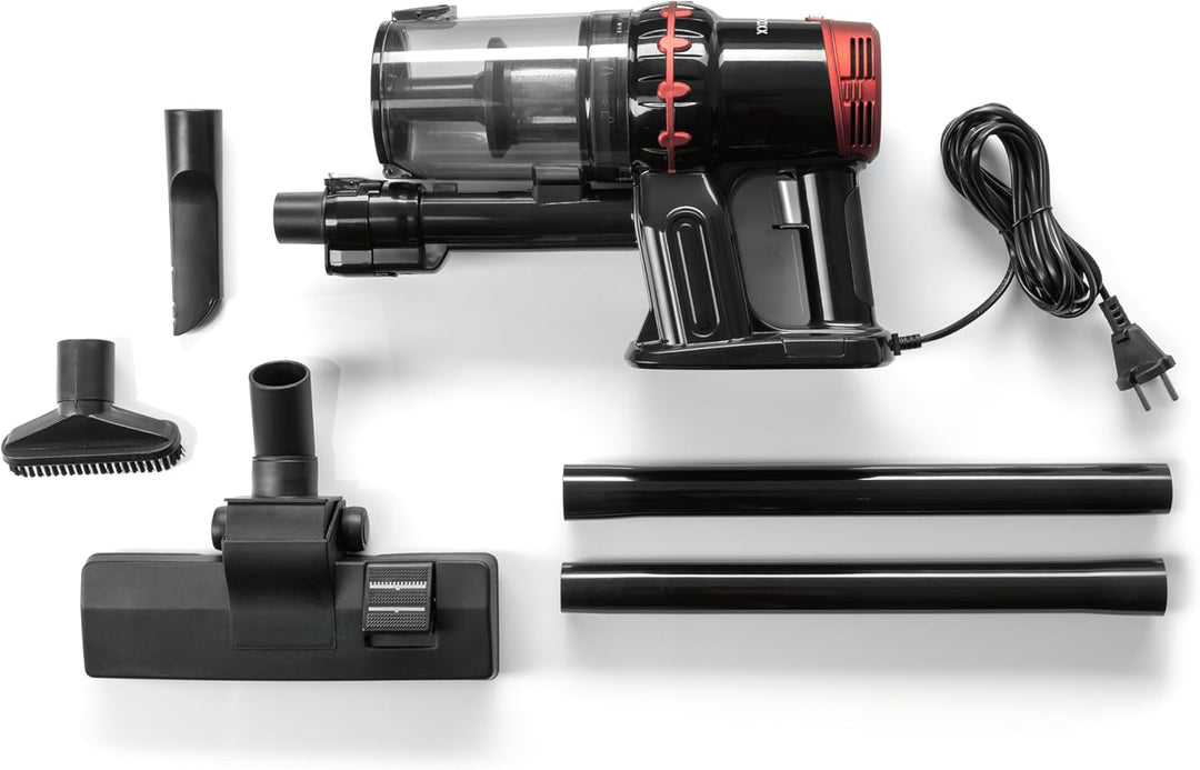 CLEANmaxx Zyklon Staubsauger | 2in1 beutelloser Boden- &amp; Handstaubsauger | Starke Saugleistung 12 kP