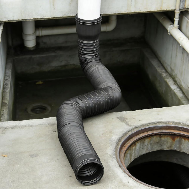 Dachrinne Flexible Fallrohr Verlängerung, Regenrinnen Fallrohr Ablauf Dachrinnen, Rund und Flexibel,