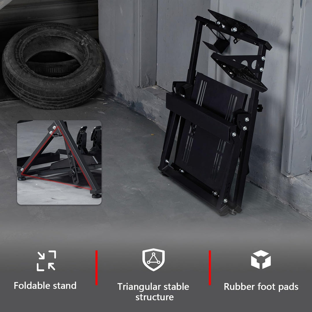 Dardoo X Frame Racing Wheel Stand Faltbare Passform für Logitech G25 G27 G29 G920, für Thrustmaster
