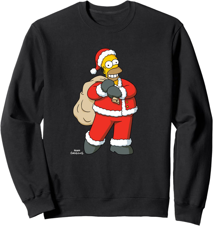 The Simpsons Santa Homer Holiday Sweatshirt