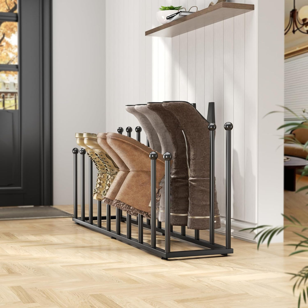 pickpiff Schuhregal Stehend Metall Schwarz - Freistehende Stiefelhalter, Stiefelspanner für Schlafsa