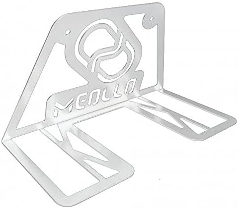 MEOLLO Tischtennisschläger Wandhalterung (100% Stahl) Weiss, Weiss