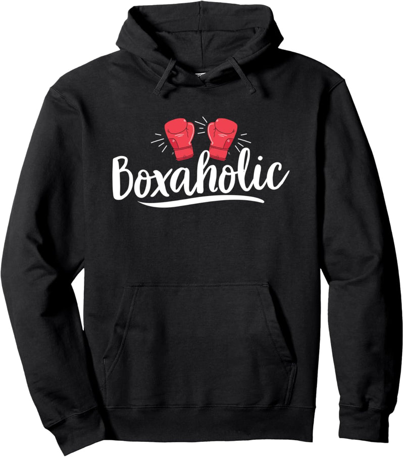 Boxaholic Boxen, Damen Boxer Fitness Geschenk Pullover Hoodie