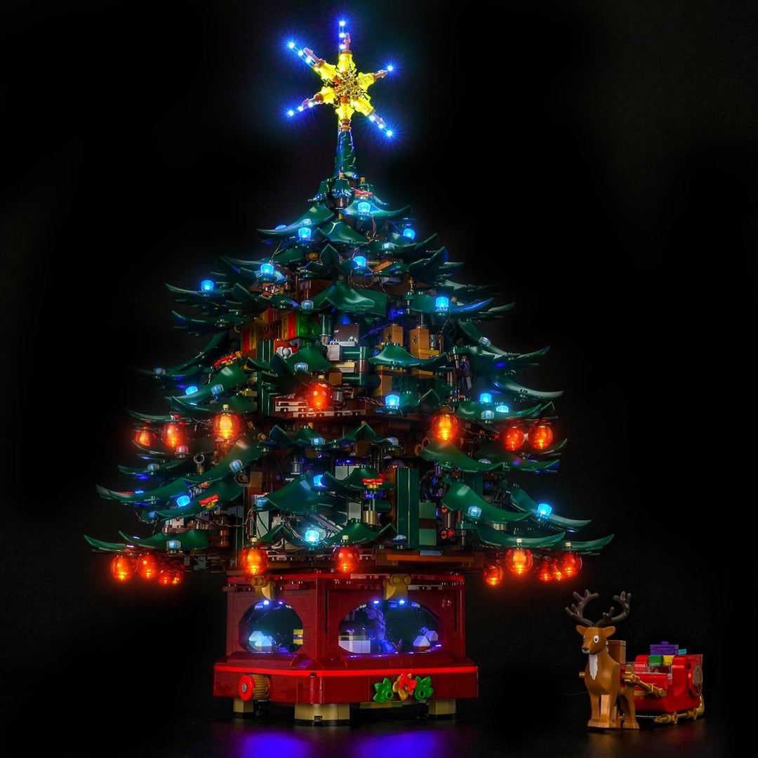 Fernbedienung Led Licht Set Kompatibel mit Lego Family Christmas Tree Decoration 41843 (Kein Modell)