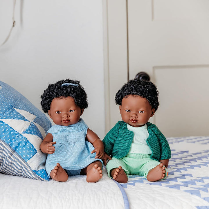 Babypuppe afrikanischer Junge 38cm-31053