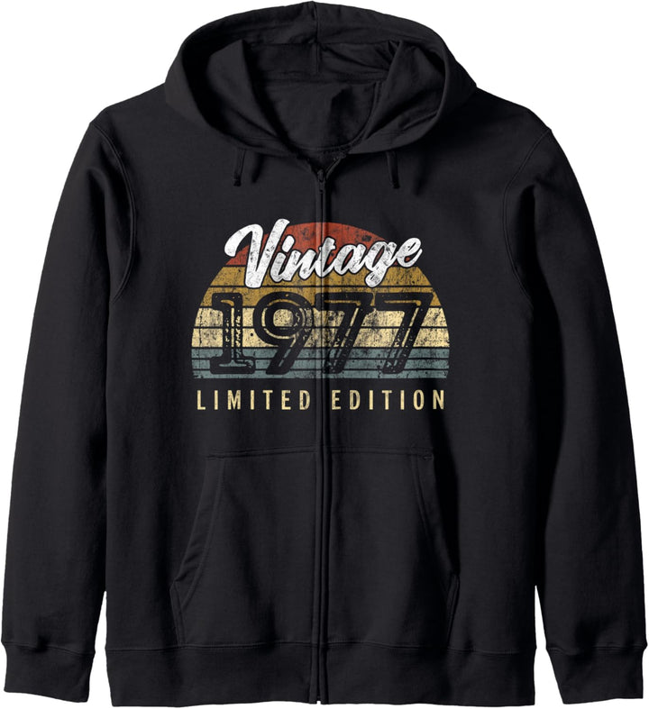 Vintage 1977 Limited Edition 45. Geburtstag Kapuzenjacke