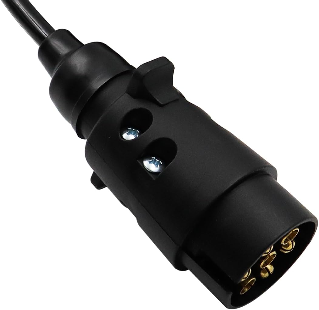 2,0m 7-Pin auf 7-Pin Adapter Stecker Anschluss Verlängerungskabel Spiralkabel Anhängerkabel Adapter