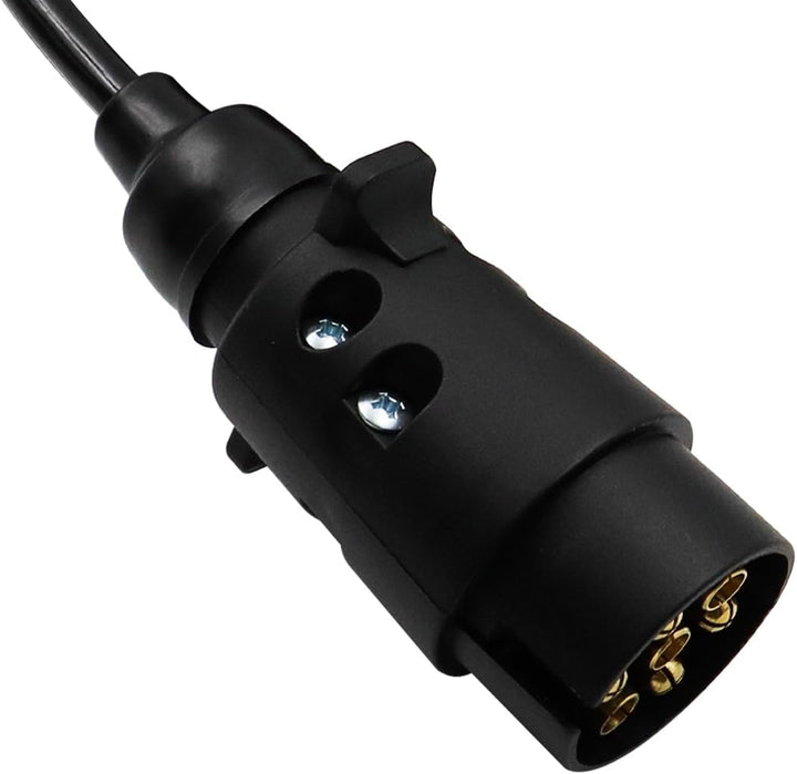 2,0m 7-Pin auf 7-Pin Adapter Stecker Anschluss Verlängerungskabel Spiralkabel Anhängerkabel Adapter