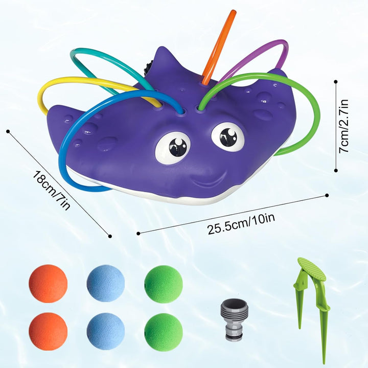 2-in-1-Wassersprinkler-Spielzeug für Erwachsene, Bewässerungsspielzeug für den Garten im Freien mit