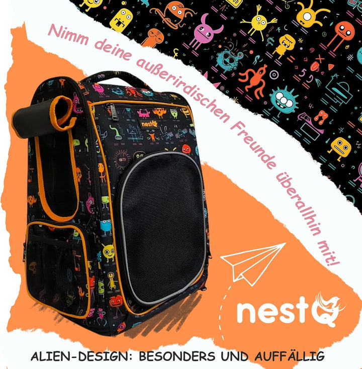 Rucksack für Hunde und Katzen, Maxim 5kg, Ergonomischer Träger mit Belüftung, Transport-Rucksack, Pa