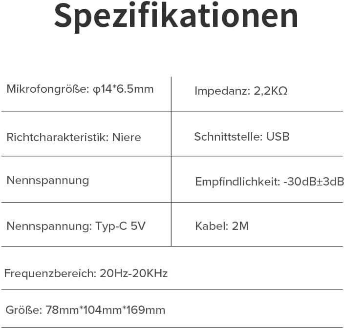 KO-Star M-630S USB Gaming Mikrofon RGB – Nierencharakteristik, Touch-Stummschaltung, Plug & Play, Me