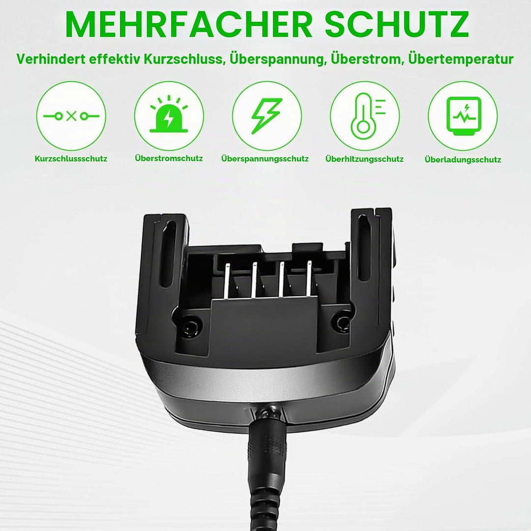 Ladegerät 18V/20V Lithium, Kompatibel mit Black&amp;Decker Lithium-Akku 18V/20V, Lithium-Ionen-Ladegerät