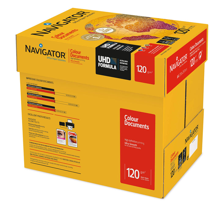 Kopierpapier Navigator A4 120G 8 x 250Bl Weiss Colou Kopierer/Laser/Inkjet Carton de 8 x 250 feuille