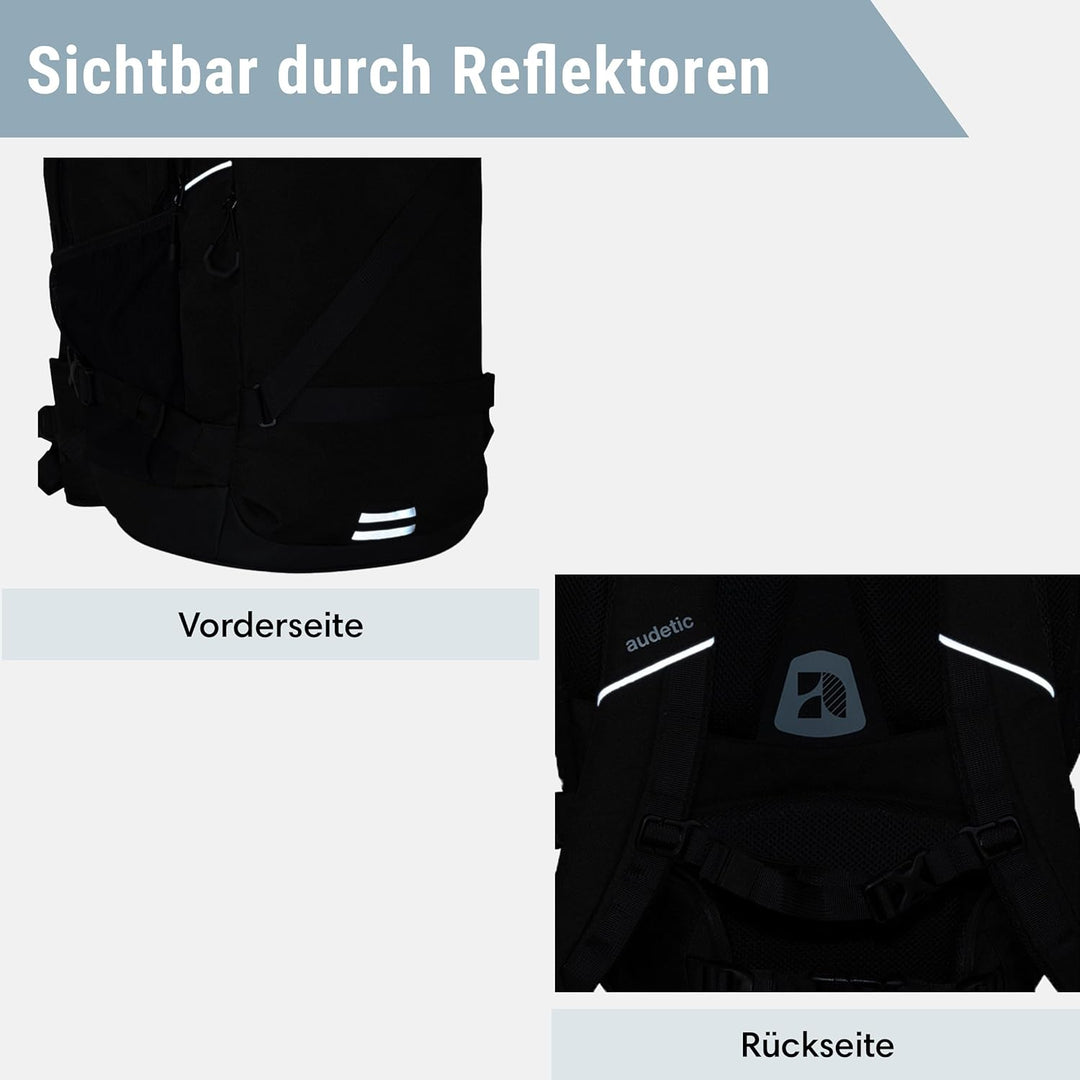 AUDETIC Schulrucksack Mädchen & Jungen Teenager - Cosmo - Schulranzen für Klasse 5 - Ergonomische Sc