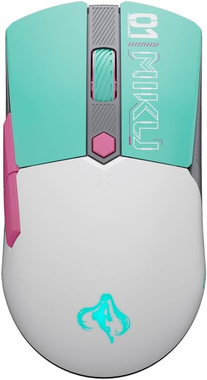 ASUS P521 TG MINI WL Mouse Miku Edition Ratón Gaming Inalámbrico + Bluetooth 12000DPI Verde TUF Gami