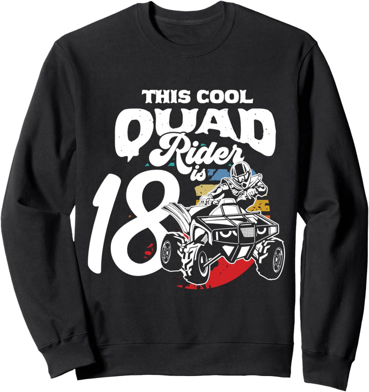18. Geburtstag Geschenk Quad Fahrer ATV 4x4 Jungs Kinder Sweatshirt